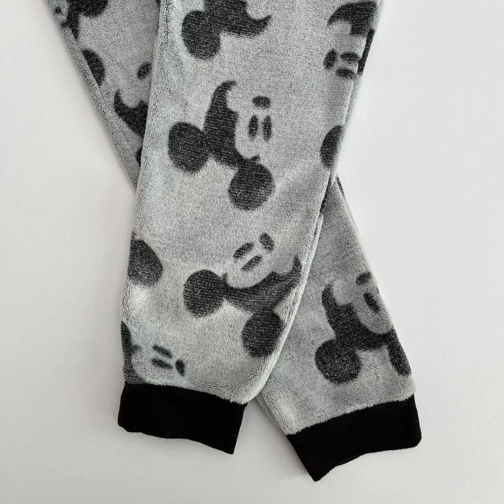 Disney Mickey Mouse Women's Grey Pajama Bottoms, Disney PJs, Mickey Mouse PJs P3 - Picture 4 of 6